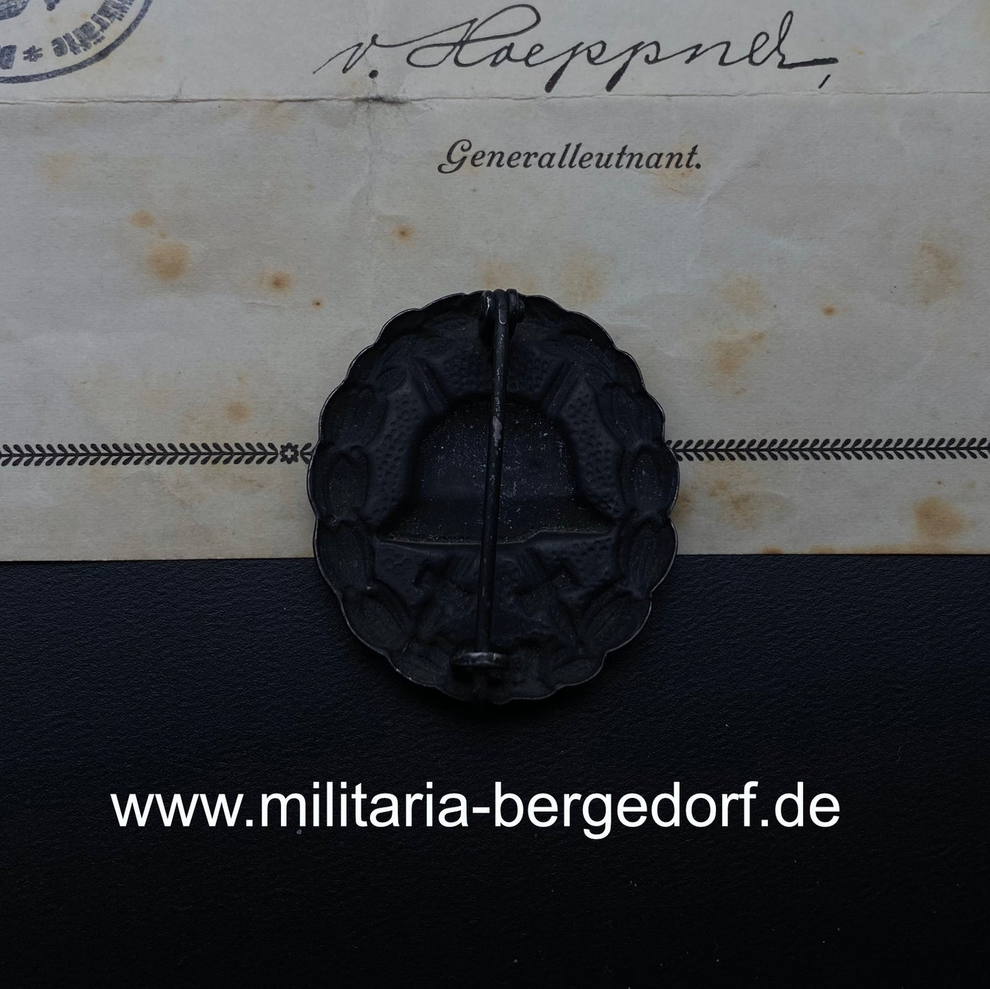 Verwundetenabzeichen 1914 mit Urkunde