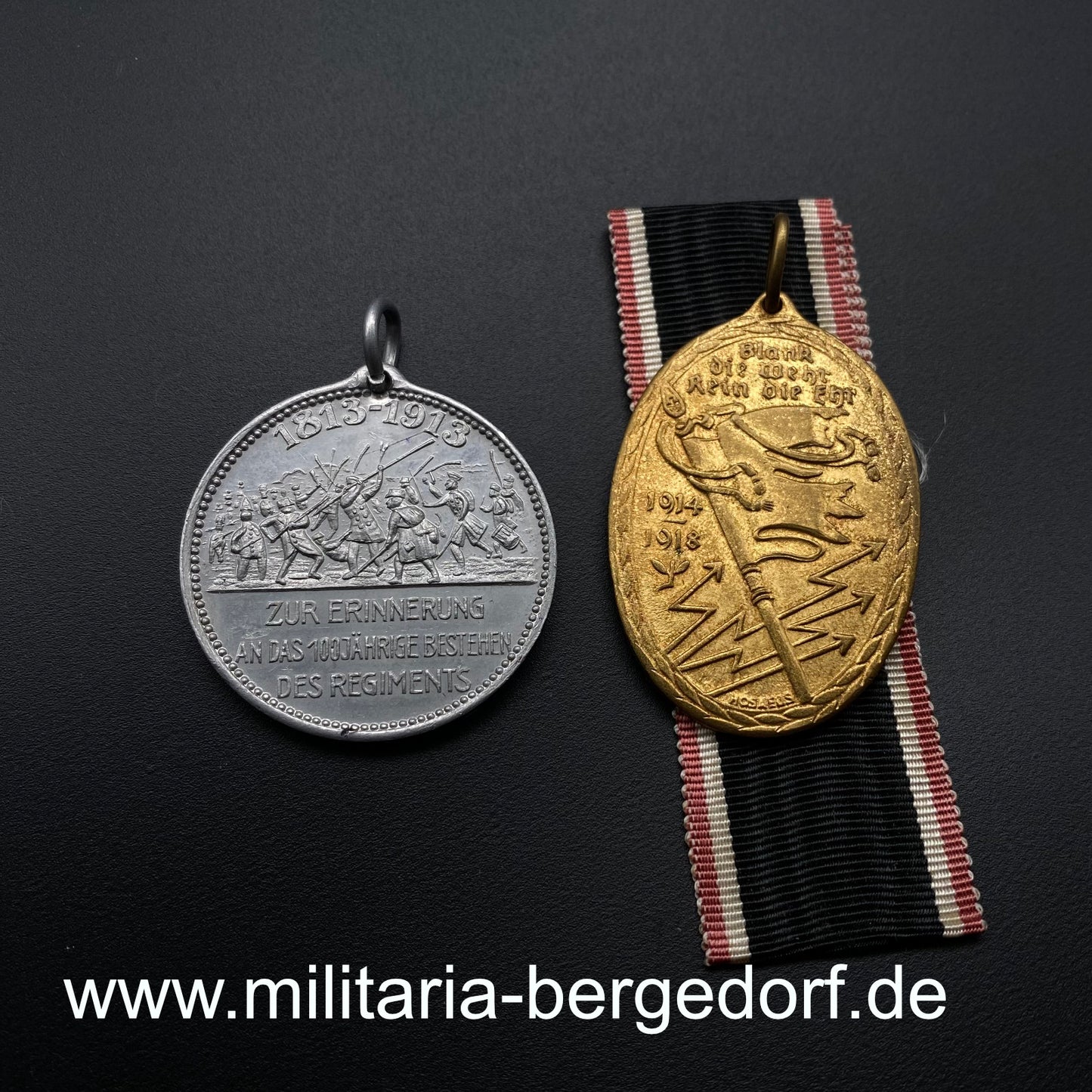 Regimentsmedaille mit Kyffhäusermedaille