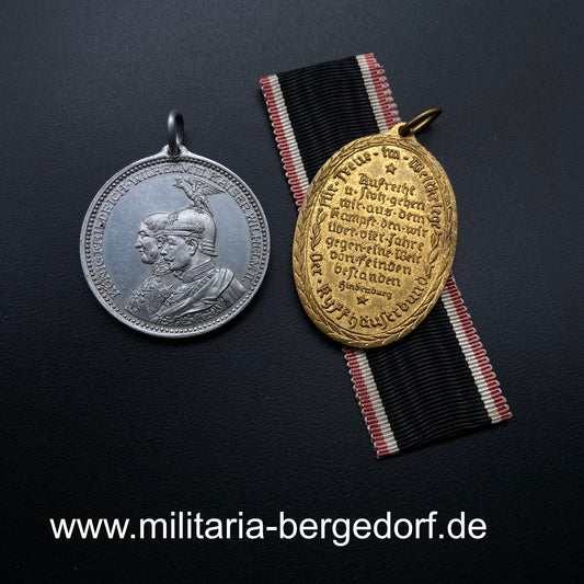 Regimentsmedaille mit Kyffhäusermedaille