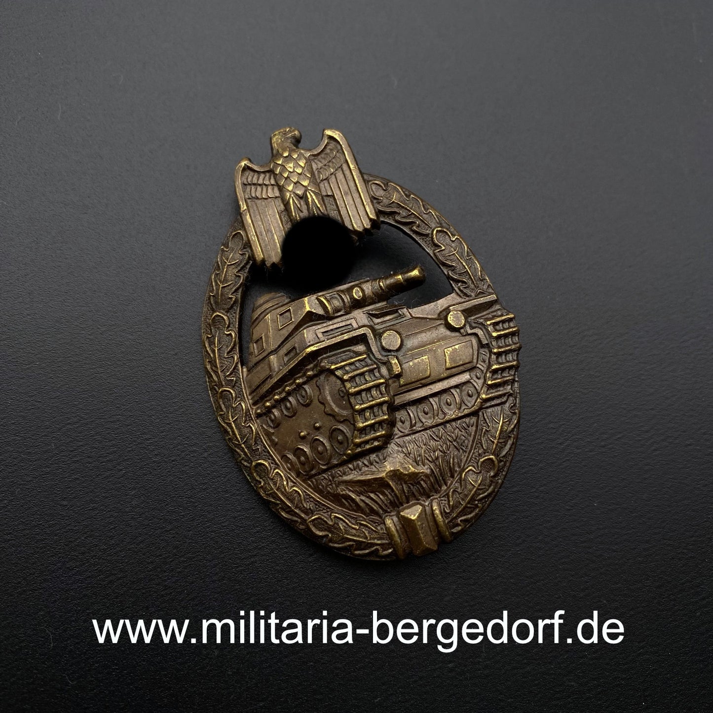 Panzerkampfabzeichen Buntmetall Wurster