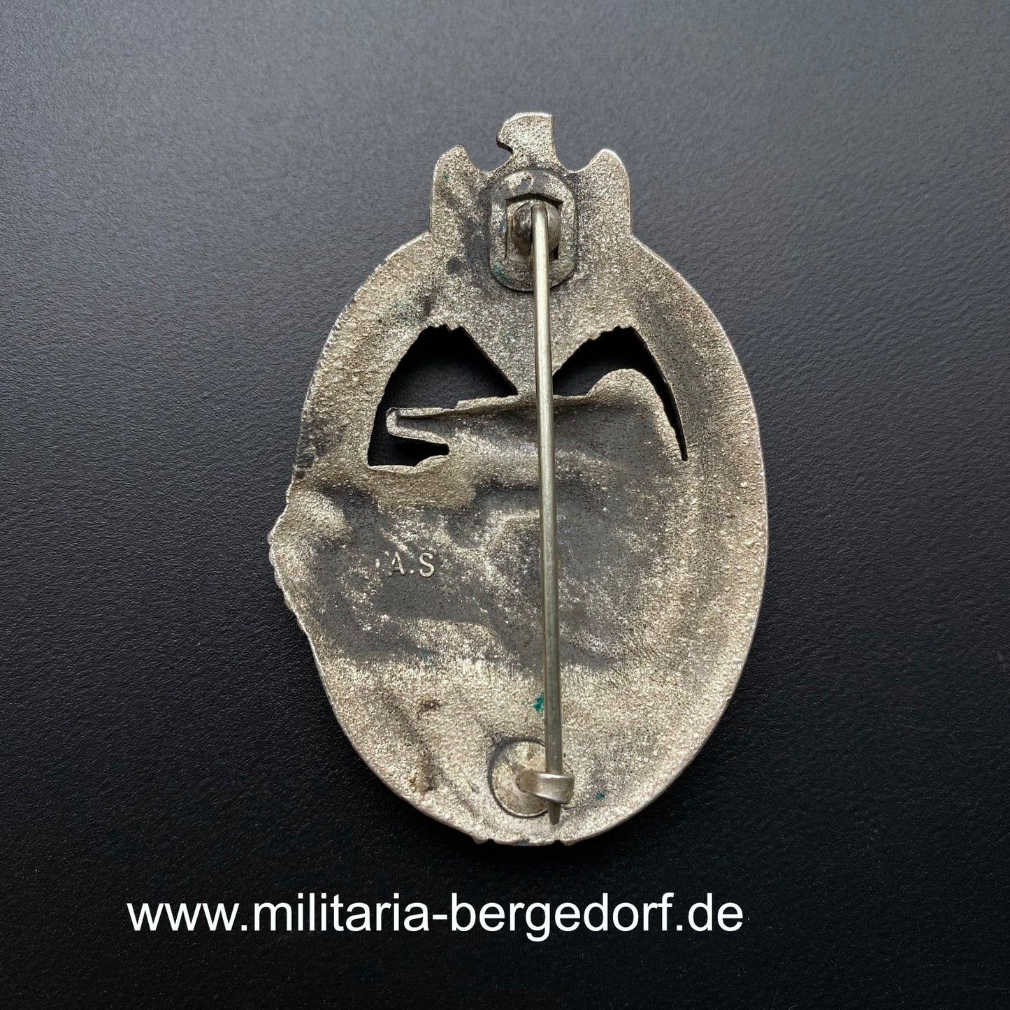 Panzerkampfabzeichen in silber "A.S."